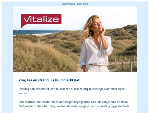 Wat doen zon en zeewater met je huid?