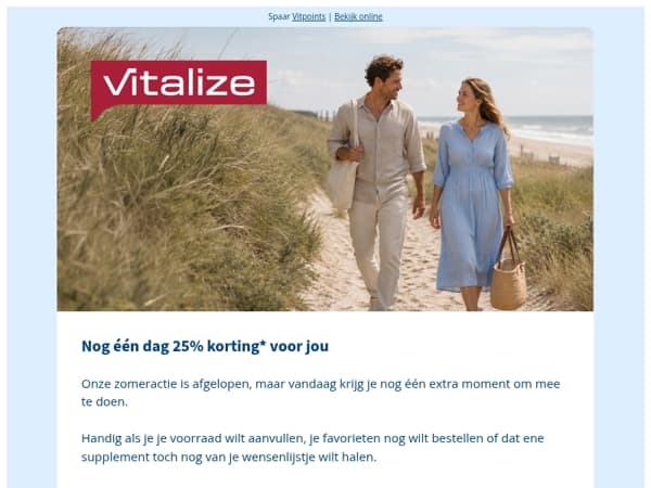 25% Korting speciaal voor jou