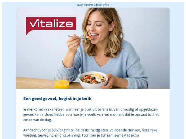 Een goed gevoel, begint in je buik