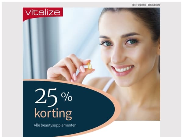 25% korting voor een stralende nazomer ☀️🌟