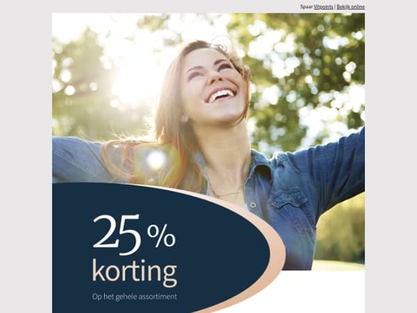🔥 25% korting op alle supplementen - laatste dag