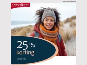 25% korting voor jou