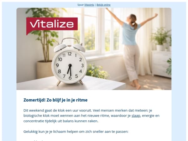 De zomertijd komt eraan: zo blijf je in je ritme