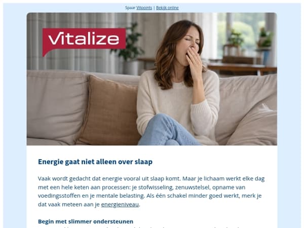 Weinig energie? Misschien ligt het niet aan je slaap