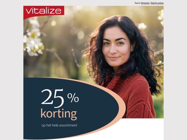 Nog 4 dagen; 25% korting