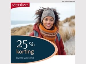 Mis de 25% korting niet ⏰ laatste weekend!