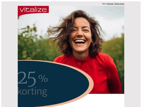 25% korting voor jou 🎁