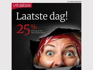 Laatste dag: 25% korting ⏰