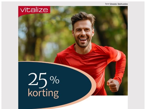 Pak 25% korting op alles
