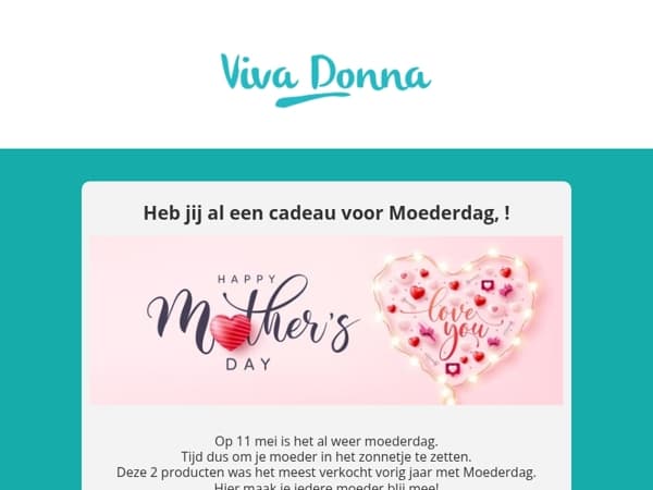 Deze producten verkocht ik vorig jaar het meeste met Moederdag