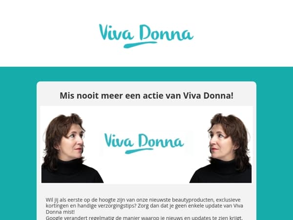 Mis niets van Viva Donna en voeg ons toe als "preferred source" in Google!