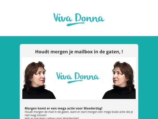 Let morgen op je mail. Er komt een mega actie aan!