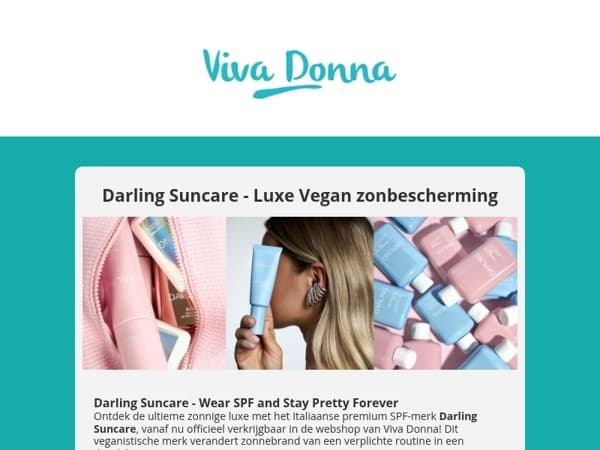 Nieuw bij Viva Donna; Darling Suncare