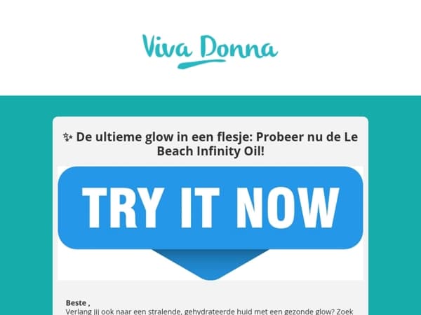 ✨Test nu de Le Beach Infinity Oil zonder verzendkosten!