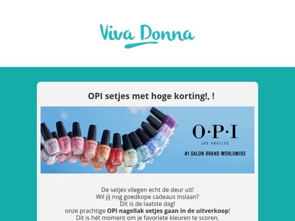 Laatste dag OPI Nagellak Setjes in de uitverkoop – grijp nu je kans!