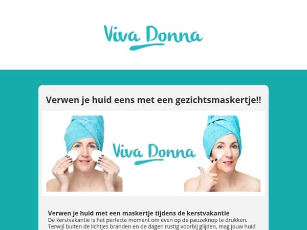 Verwen je huid met een maskertje tijdens de kerstvakantie!