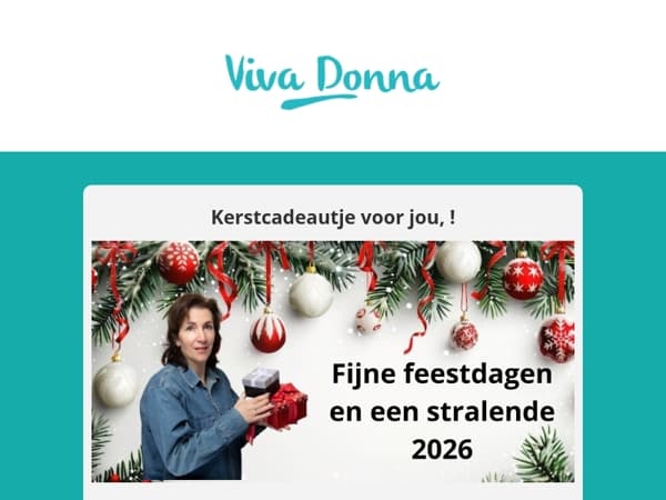 Kerstcadeautje voor jou van Viva Donna!