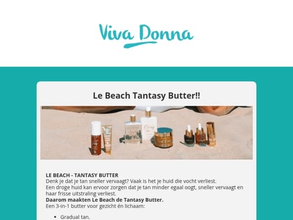 Yes de Le Beach Tantasy bodybutter is binnen!