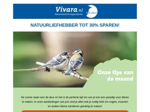🐦 tot wel 30% korting