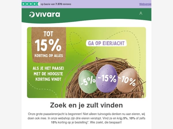 🥚 Vind de paaseieren en win korting op bijna alles