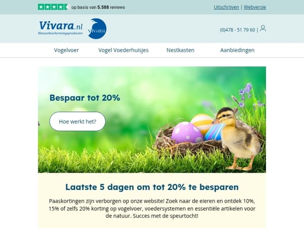 🪺 Tot 20% korting in onze verborgen paaseieren!
