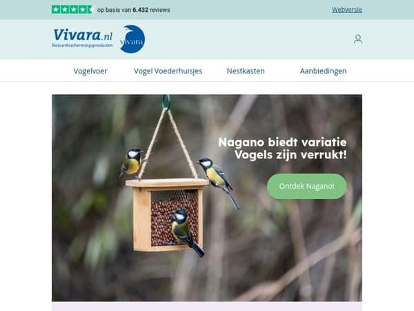 🐦  Nieuw: Het Nagano-voedersysteem 
