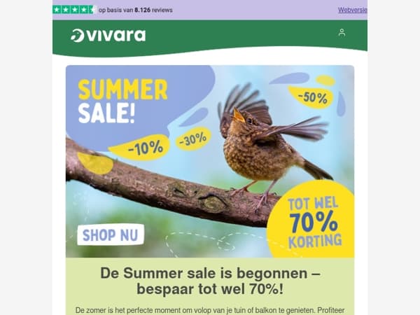 ☀️ Summer sale: tot 70% korting