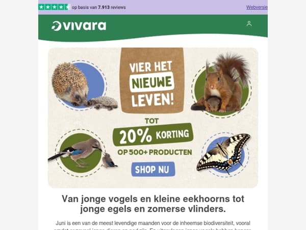 🪺 Tot 15% korting op vogelvoer