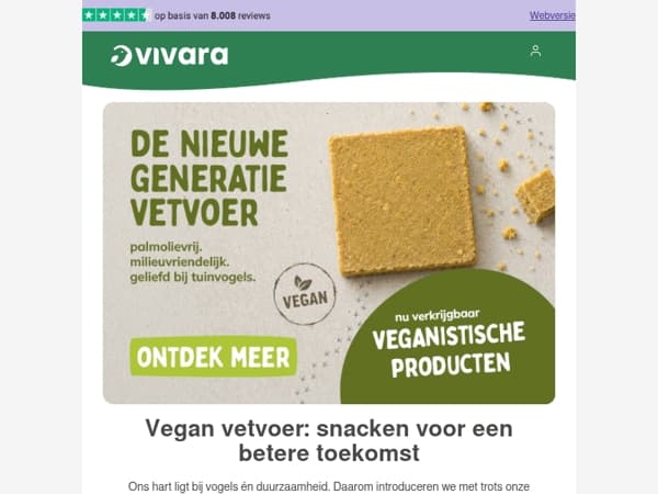 ✨ NIEUW: Vegan vetvoer voor vogels