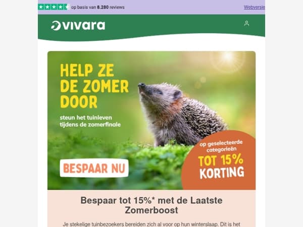🦔 Zomerhulp voor egels