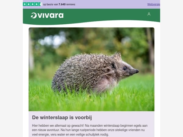 🦔 Egels ontwaken uit hun winterslaap
