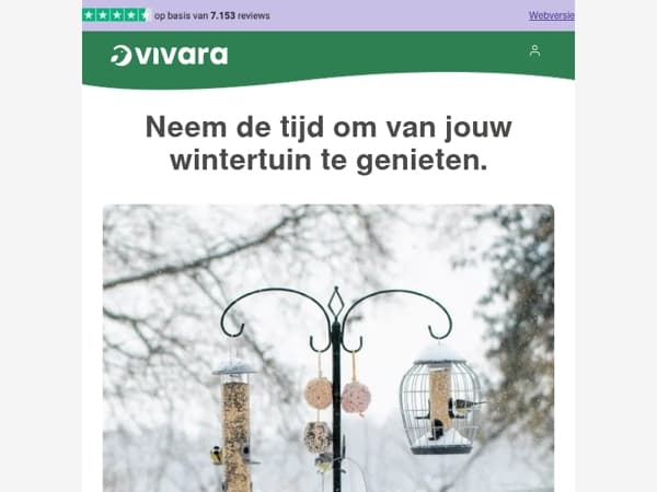 🐦 Wintervogels zijn er: 10% korting
