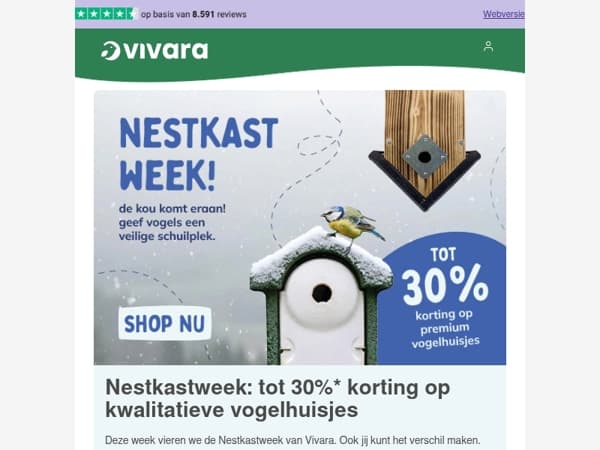 🏡 30% korting: Nestkastweek