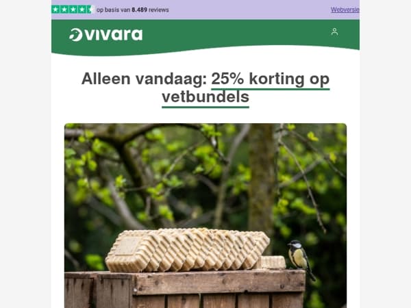 🐦 Alleen vandaag: 25% korting op vetbundels