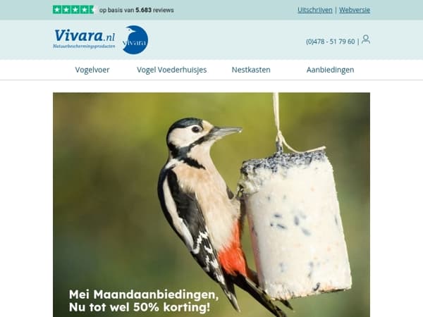 🌺Mei Maandaanbiedingen, Tot wel 50% korting
