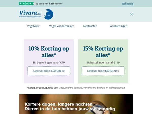 🛒 Tot 15% korting op alles!