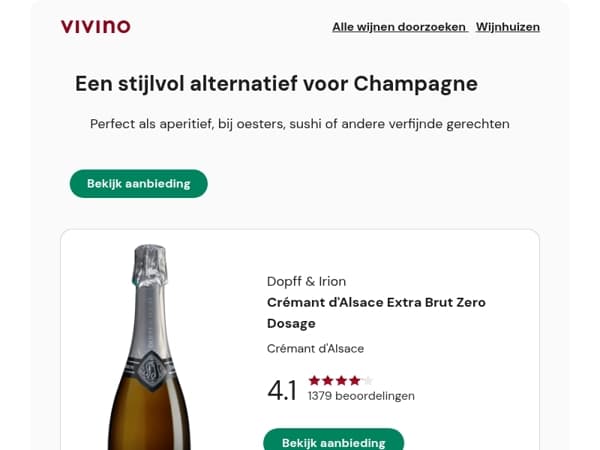 Een stijlvol alternatief voor Champagne