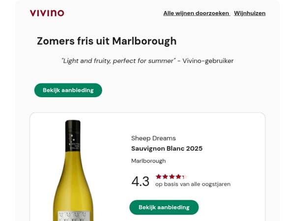 4,3★ Marlborough Sauvignon Blanc, op=op