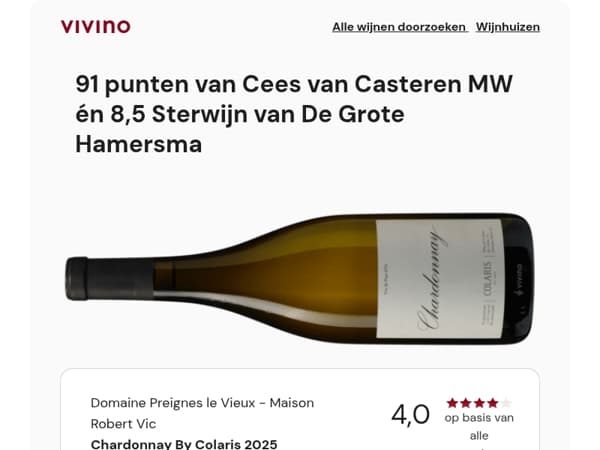 Bespaar 24%: Chardonnay met Bourgondische allure