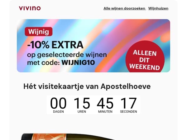 4.1 ⭐ Apostelhoeve Cuvée XII: bespaar 10% extra met code WIJNIG10