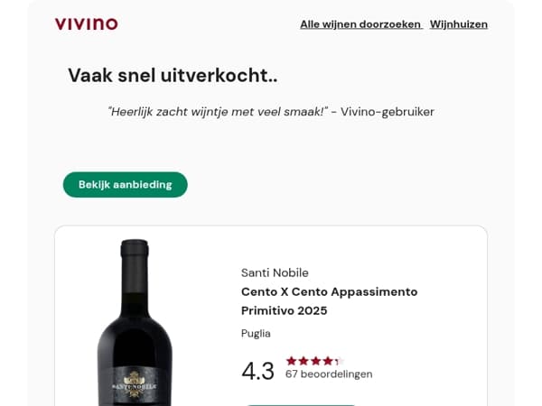 Bespaar 13%: Een Primitivo die je aan Amarone doet denken