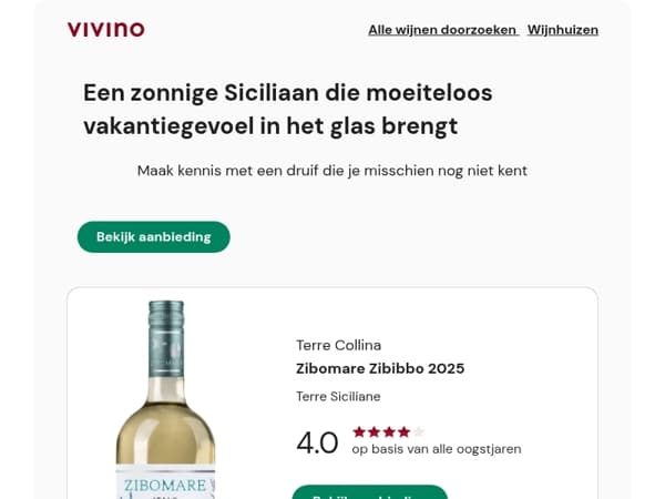 Een zonnige Siciliaan die moeiteloos vakantiegevoel in het glas brengt