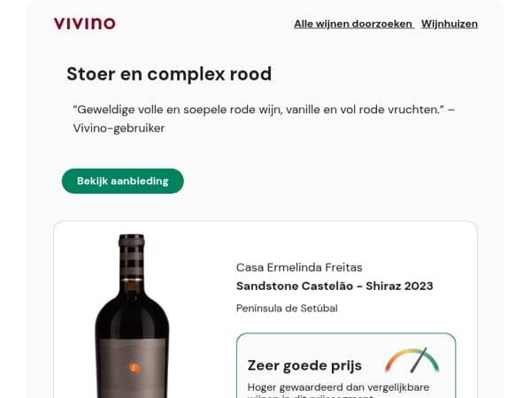 4,1⭐Fluweelzacht rood van topwijnhuis Casa Ermelinda Freitas