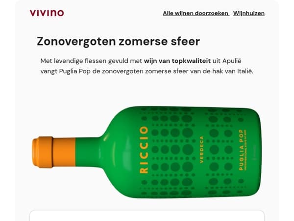 Levendig zonnig wit uit de hak van Italië