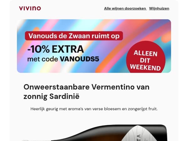 Vanouds de Zwaan ruimt op: Onweerstaanbare Vermentino van zonnig Sardinië
