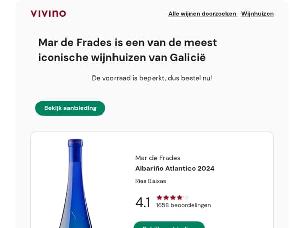 Slechts 120 flessen: 4,1⭐️ Mar de Frades Albariño 
