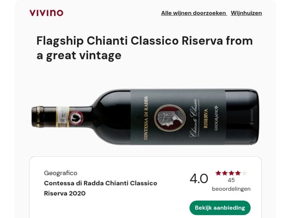 Flagship Chianti Classico Riserva from a great vintage