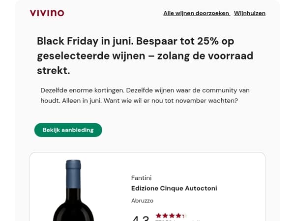 Black Friday in Juni is van start 🖤 🛒