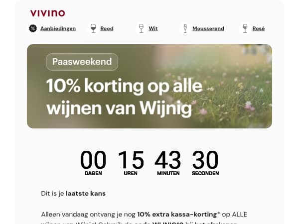 Wees er snel bij – laatste kans op extra korting!