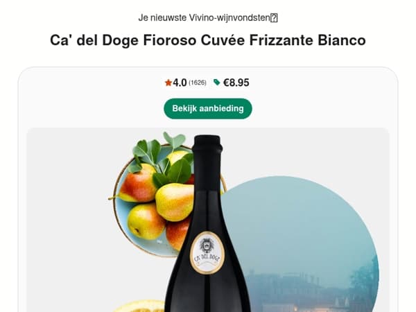 ★ Licht mousserende en elegante Frizzante uit Noord-Italië 